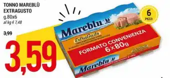 Hardis Mareblu Tonno Extragusto g.80x6 offerta