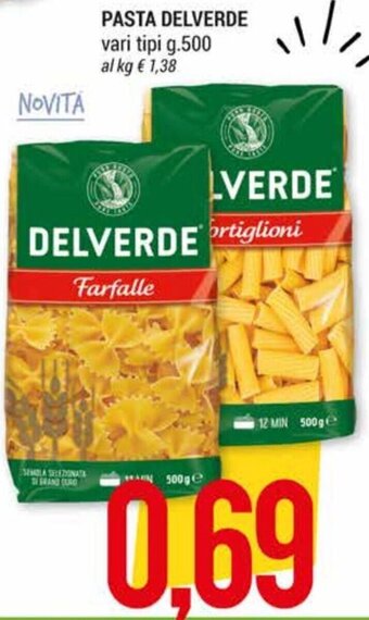 Hardis Pasta Delverde vari tipi g.500 offerta
