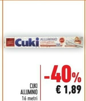Conad Cuki Carta stagnola offerta