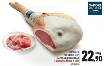 Conad Sapori Prosciutto San Daniele offerta