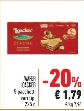 Conad Loacker Wafer offerta