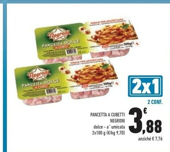 Conad Negroni Pancetta offerta