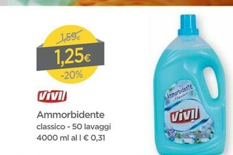 DPiù Vivil Ammorbidente Classico offerta