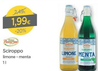 DPiù Fresco Passione Sciroppo Limone / Menta offerta