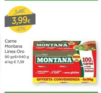 DPiù Montana Montana - Carne Magra In Gelatina Linea Oro 90 G(ml) offerta