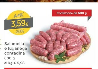 DPiù Salamella E Luganega Contadina offerta