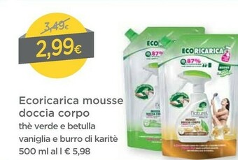 DPiù Eciricarica Mousse Doccia Corpo offerta