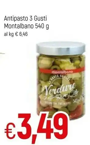 Famila Montalbano Antipasto 3 Gusti offerta