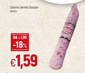 Salame Gentile Ossolan