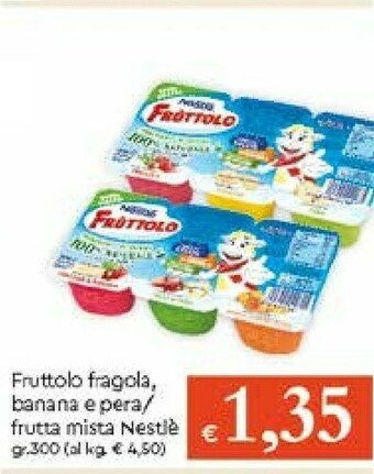 Galassia Nestlè Fruttolo Fragola E Banana, Mela E Pera, Pesca E Albicocca 300 G(ml) offerta