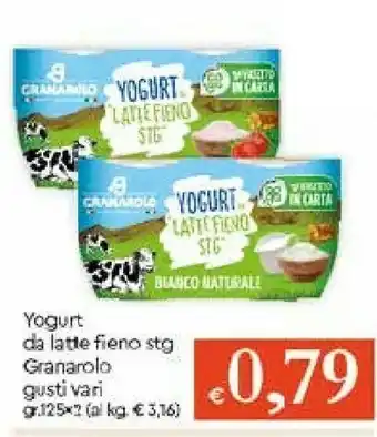 Galassia Granarolo Yogurt Da Latte Fieno offerta