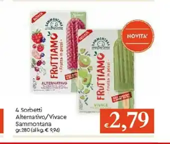 Galassia Sammontana 4 Sorbetti Alternativo offerta