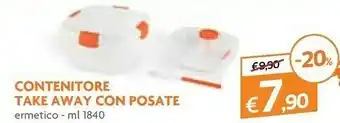 Galassia Contenitore Take Away con Posate offerta