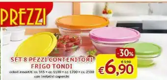 Galassia 8 Pezzi Contenitort Frigo Tondi offerta