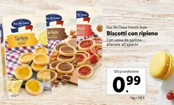 Lidl Duc de coeur Tartles Lemon 125 G(ml) offerta