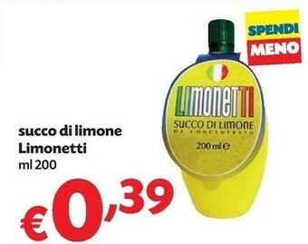 Limonetti Succo Di Limone