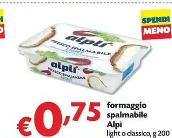 Pam Alpi Formaggio Spalmabile offerta