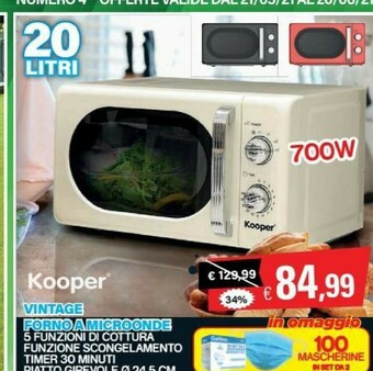 Satur Kooper Microonde offerta