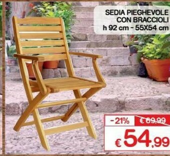 Satur Sedie pieghevoli offerta