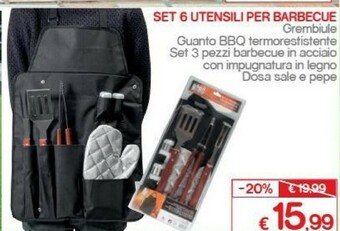 Satur Accessori barbecue offerta