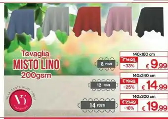 Satur Illa Tovaglie offerta