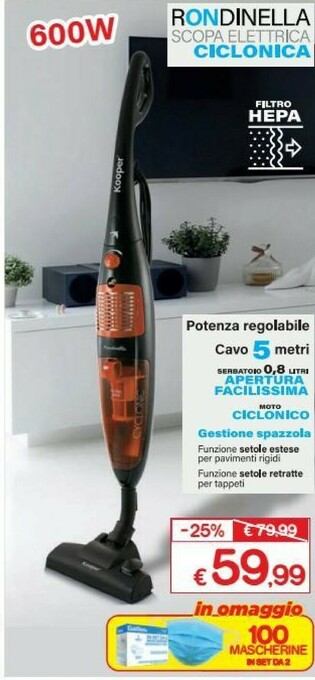 Satur Scopa elettrica offerta