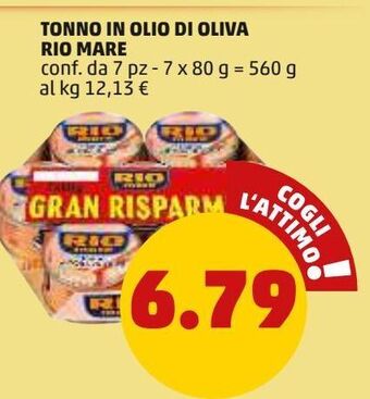 PENNY Tonno in olio di oliva rio mare offerta