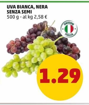 PENNY Uva bianca, nera senza semi offerta