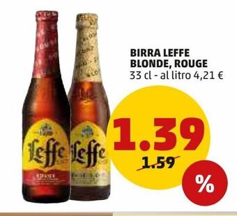 PENNY Birra leffe blonde, rouge offerta