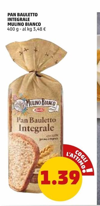 PENNY Pan bauletto integrale mulino bianco offerta