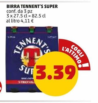PENNY Birra tennent's super offerta
