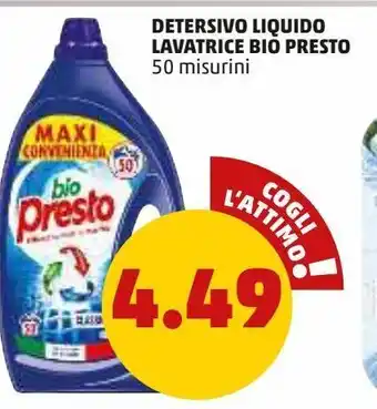 PENNY Detersivo liquido lavatrice bio presto offerta