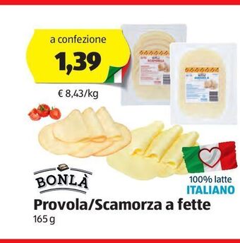 ALDI Bonla provola / scamorza a fette offerta