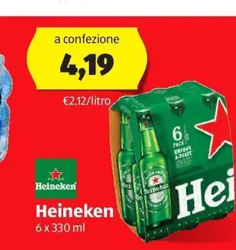 ALDI Heineken 6x330 ml offerta
