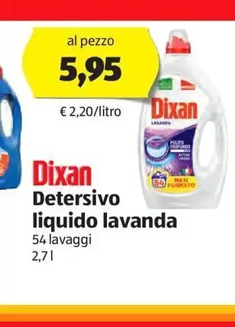 ALDI Dixan detersivo liquido lavanda offerta