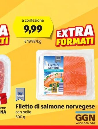 ALDI Filetto di salmone norvegese offerta