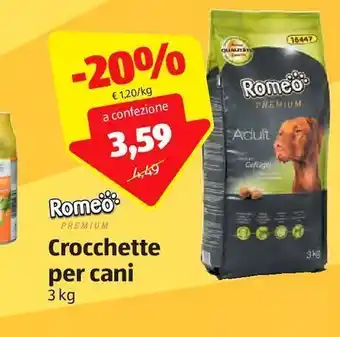 ALDI Romeo crocchette per cani 3 kg offerta