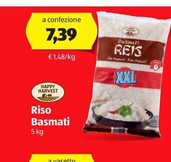 ALDI Riso basmati happy harvest offerta