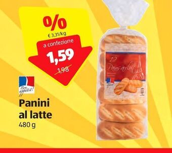 ALDI Panini al latte offerta