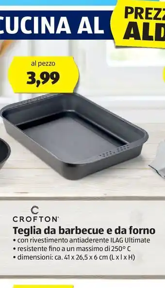 ALDI Teglia da barbecue e da forno crofton offerta