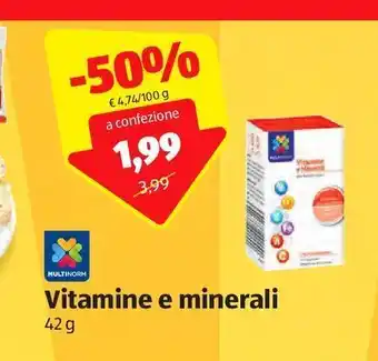 ALDI Vitamine e minerali 42 g offerta