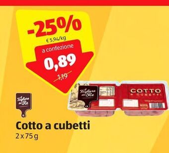 ALDI Cotto a cubetti offerta