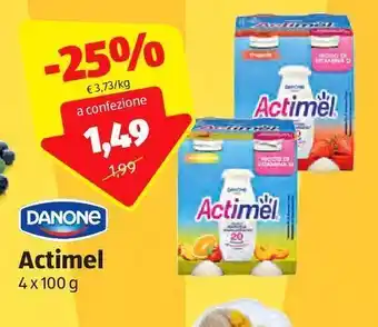 ALDI Danone actimel 4 x 100 g offerta