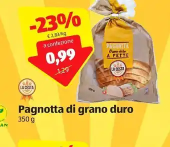 ALDI Pagnotta di grano duro 350 g la cesta offerta