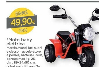DPiù Moto Baby Elettrica offerta
