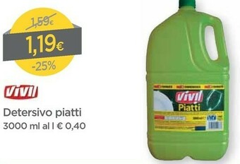 DPiù Vivil Detersivo Piatti offerta