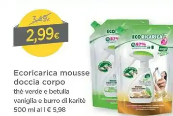 DPiù Eciricarica Mousse Doccia Corpo offerta