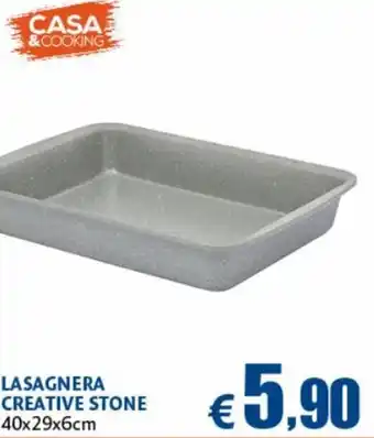Casa & Co Casa & Cooking Lasagnera Creative Stone 40x29x6cm offerta
