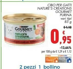 Conad Purina Cibo Per Gatti Nature's Creations Pollo offerta
