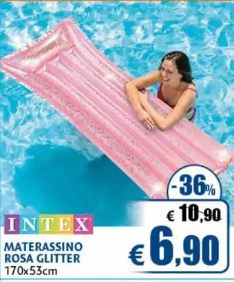 Casa & Co Intex Materassino Rosa Glitter 170x53cm offerta